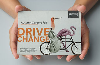 Careers branded postcard