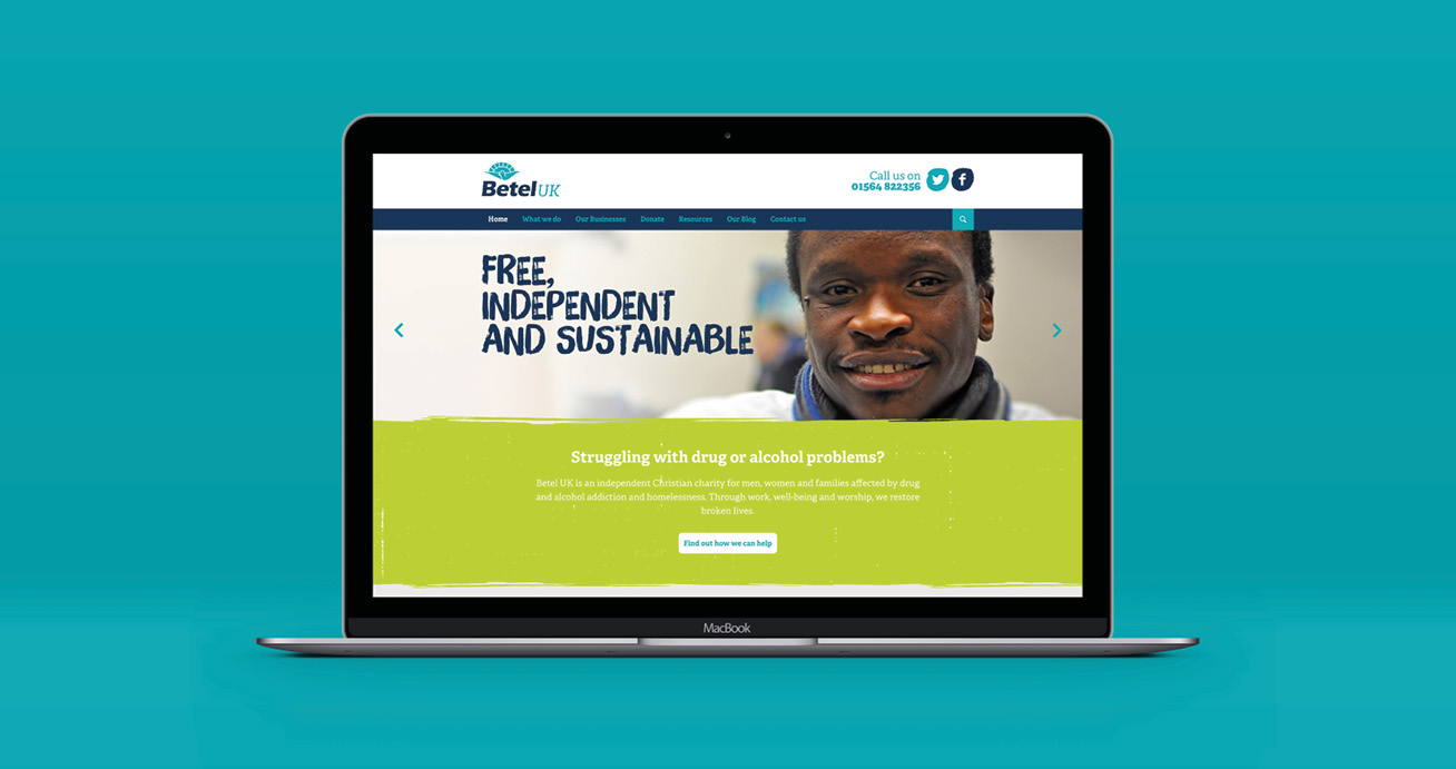 Betel UK charity website by IE Digital