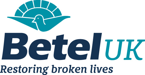 Betel UK with strapline "Restoring Broken Lives", by IE Brand