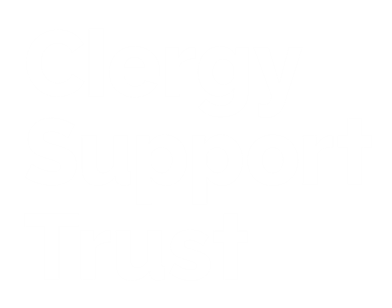 Clergy Support Trust logo in white