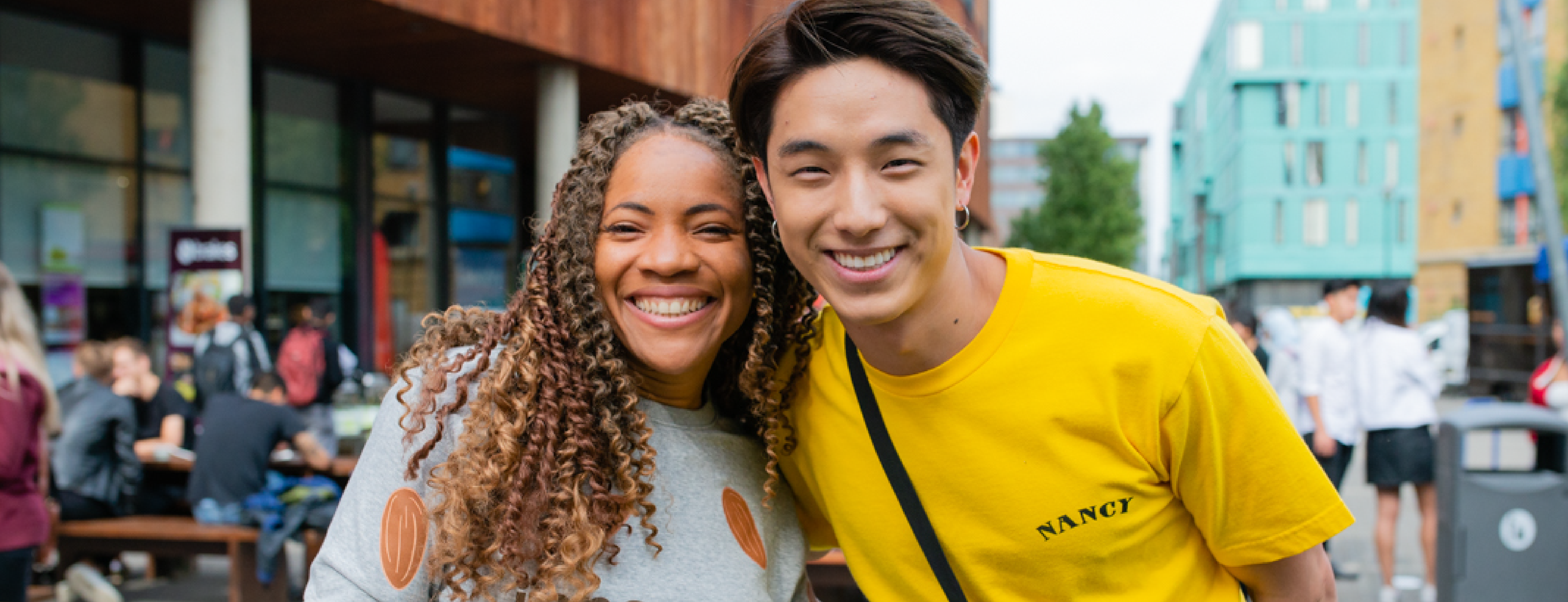 Two people at queen mary's