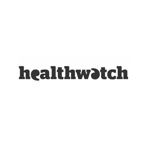 Healthwatch logo in grey