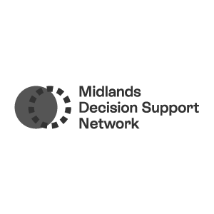 Midlands Decision Support Network logo in grey