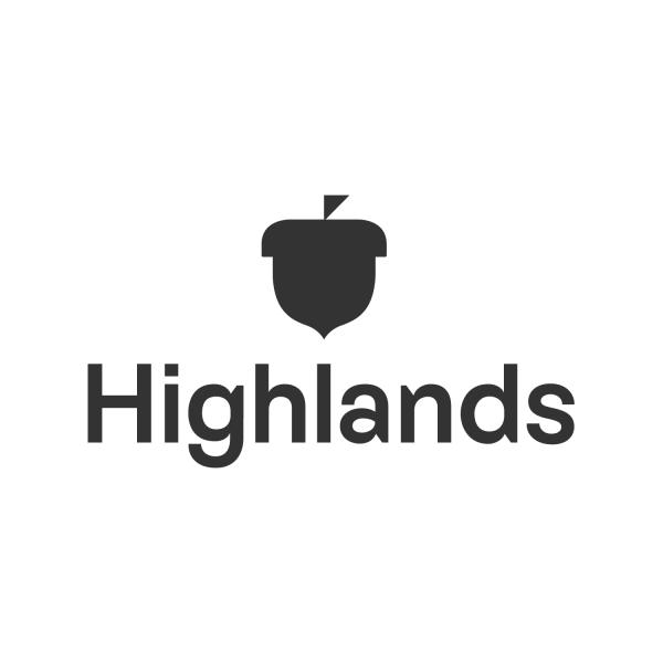 Highlands School logo in grey