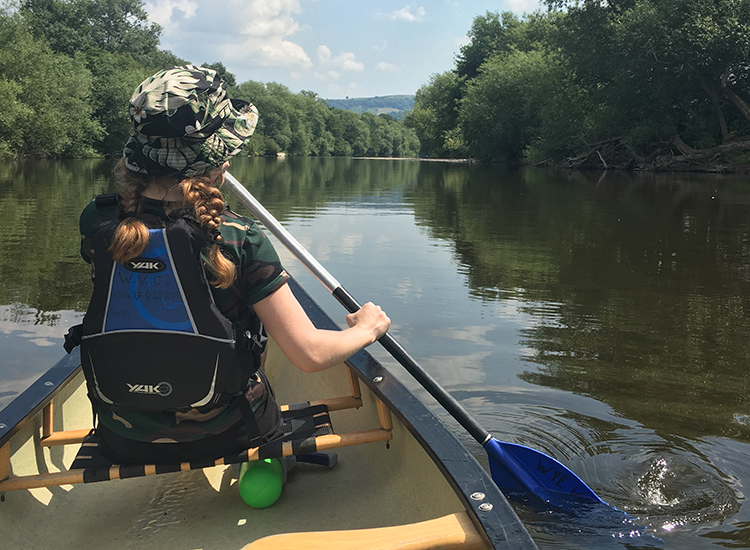 IE away day, canoeing along the River Wye