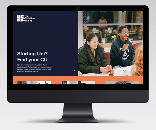 UCCF website shown on a desktop screen