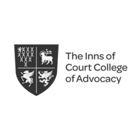 The Inns of Court College of Advocacy (ICCA) crest in grey