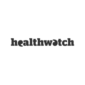 Healthwatch logo in grey