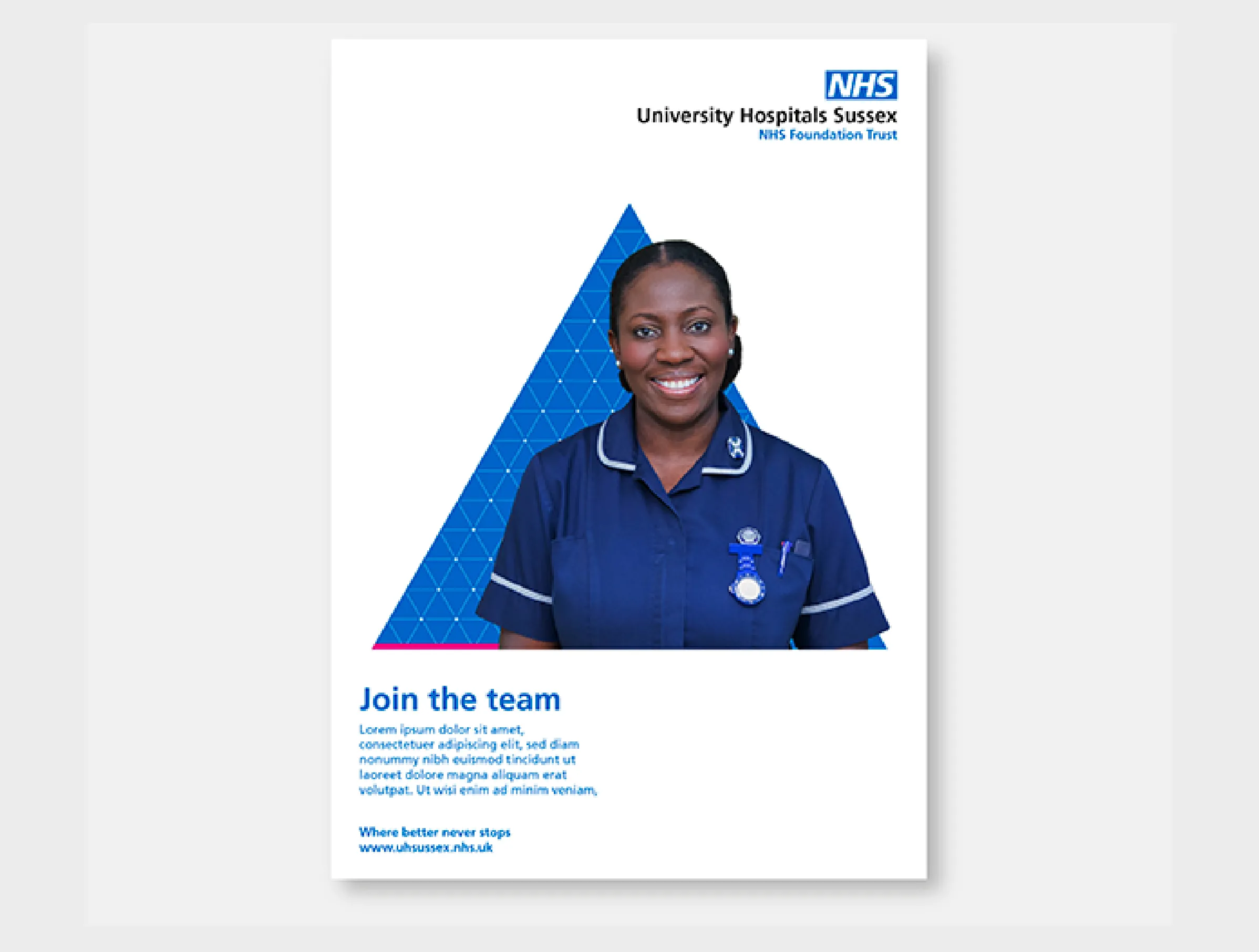 UHSussex recruitment poster