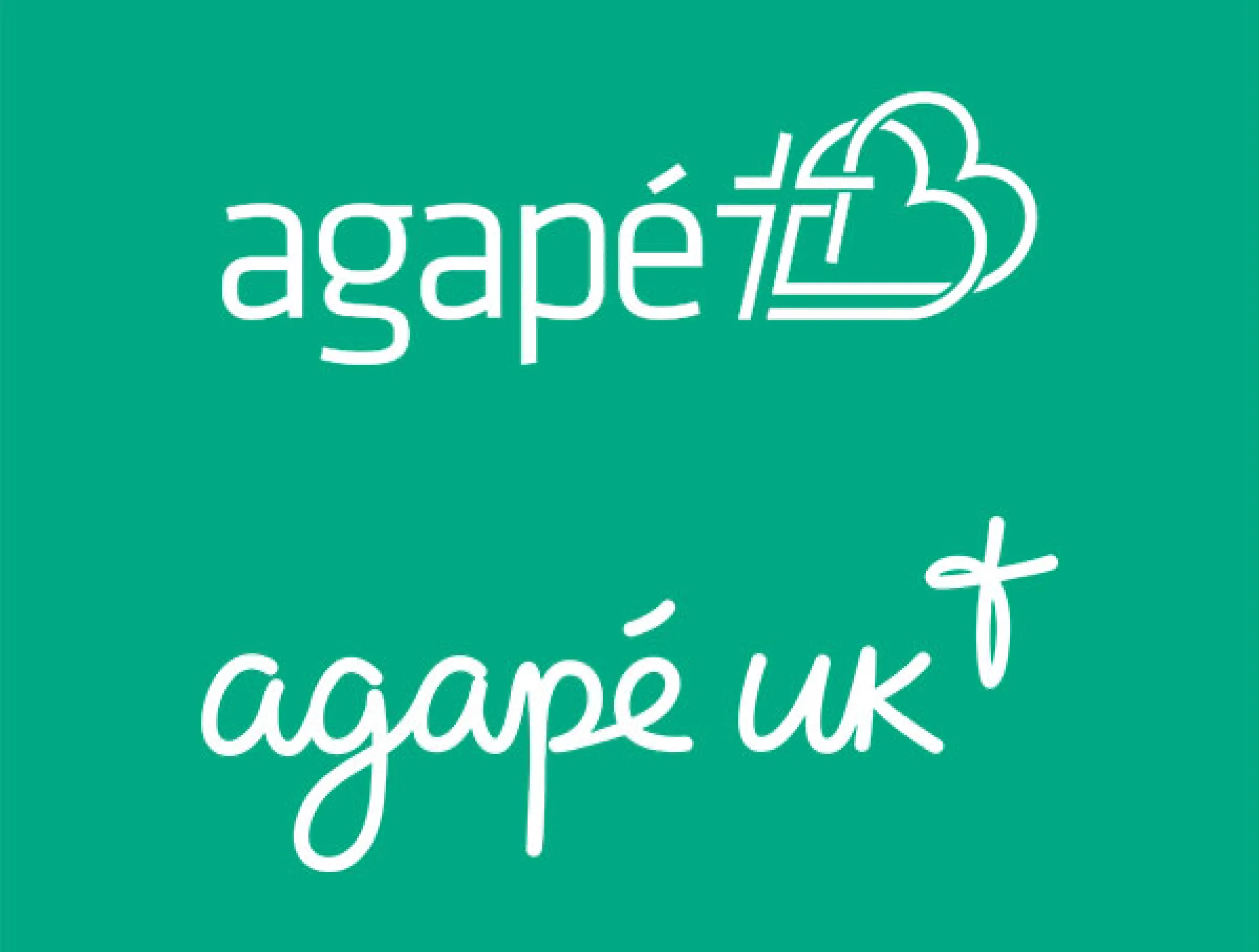 Agape's old and new logo