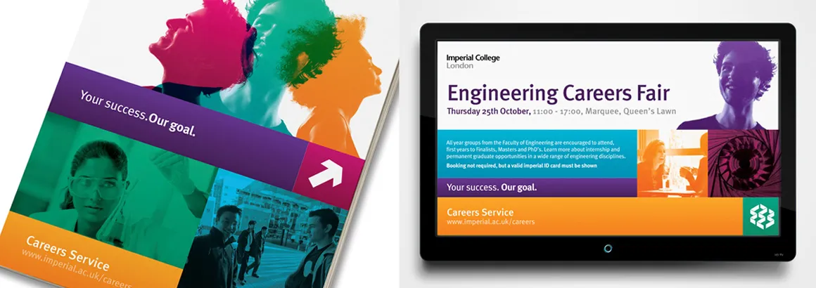 Imperial College London booklet and website on an ipad