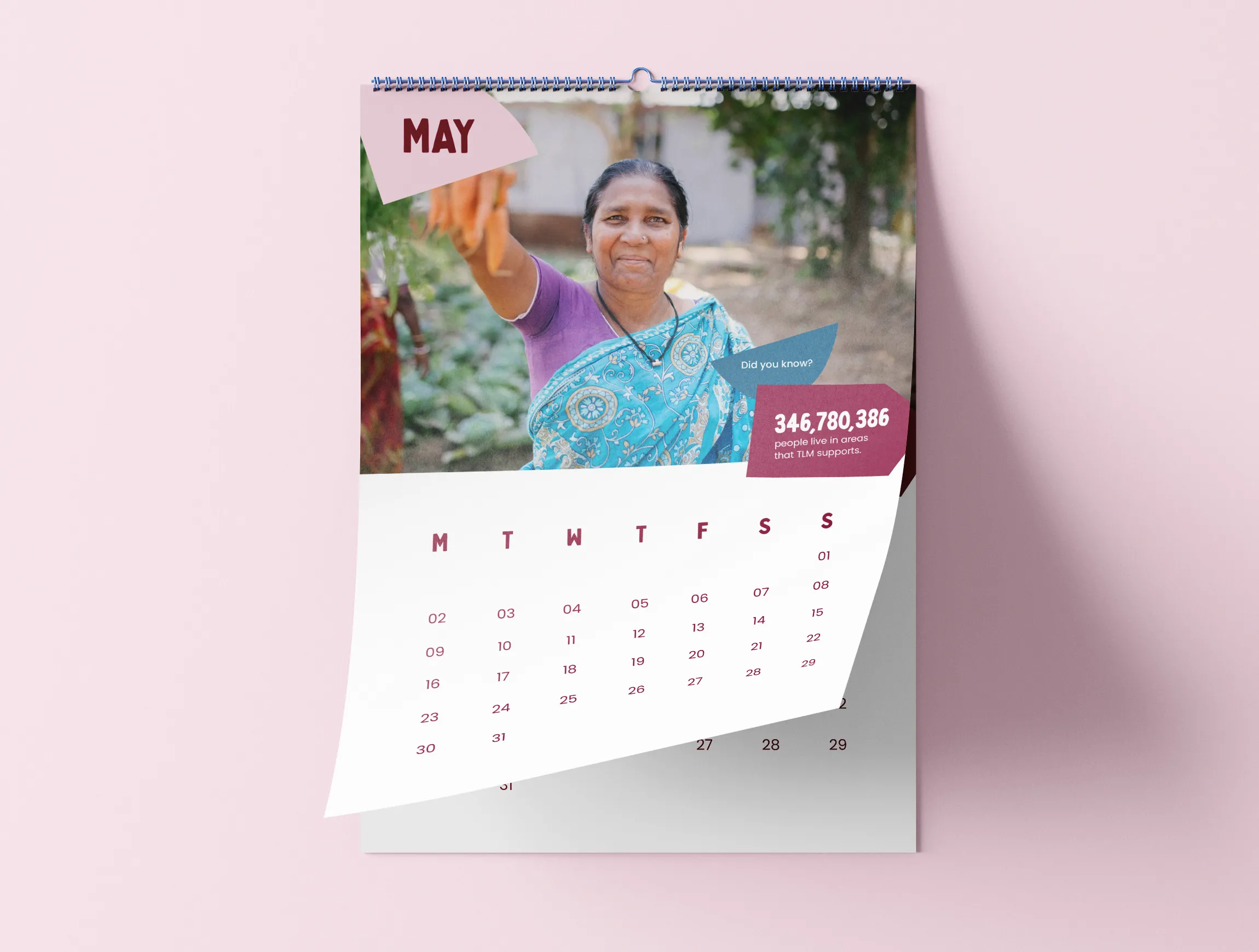 Leprosy Mission Shop branded calendar