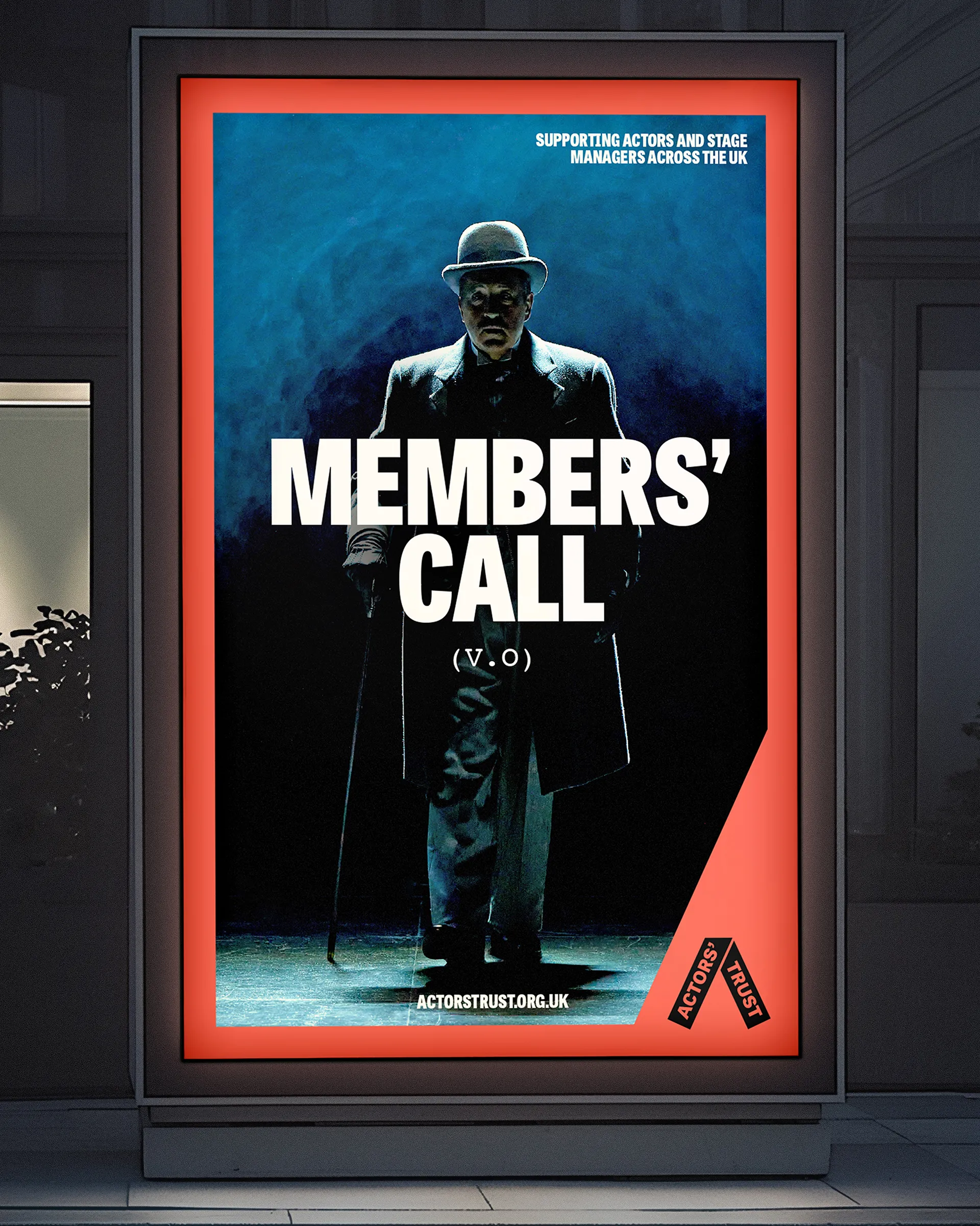 Actors Trust poster, calling new members