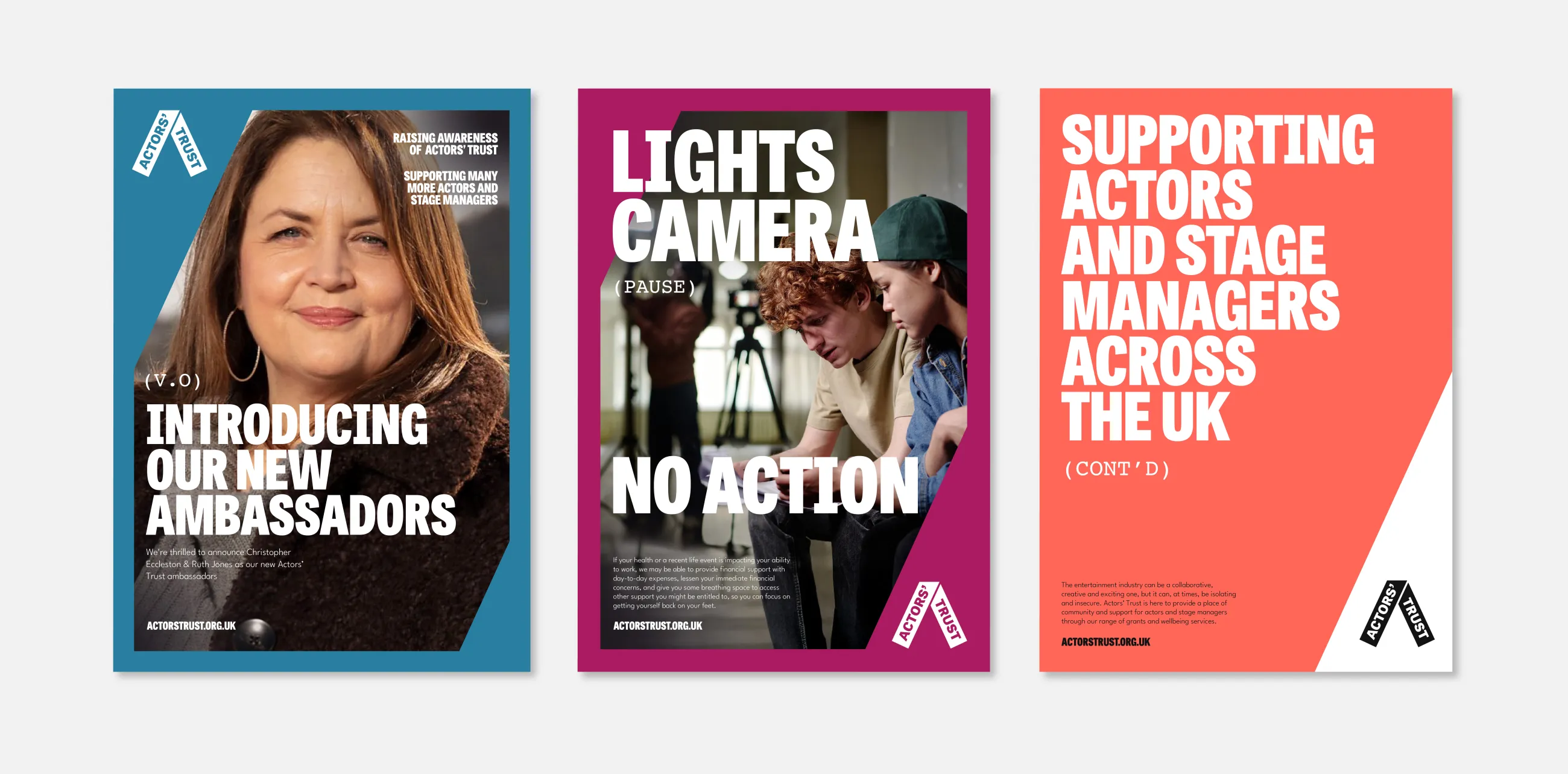 Actors' Trust new branding by IE Brand